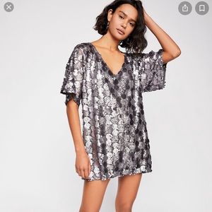 Free People Sequin Mini Dress